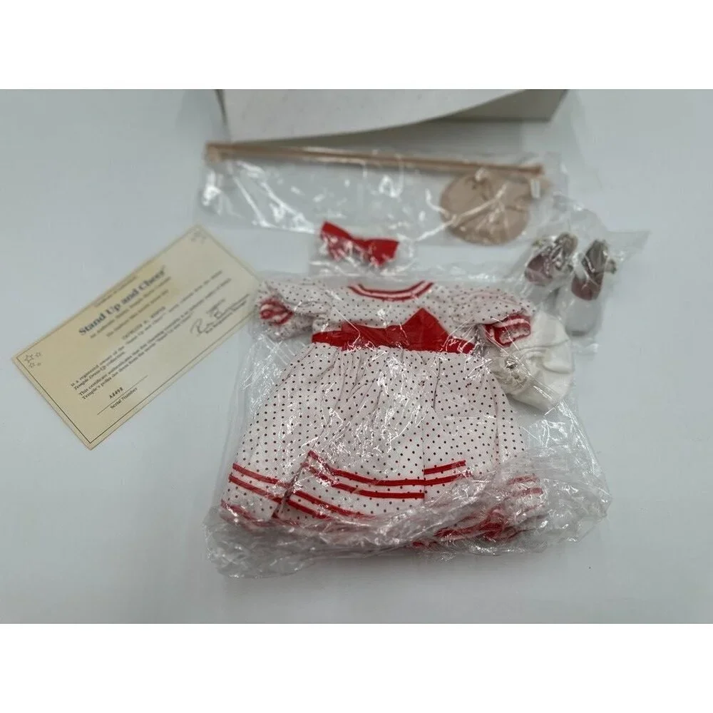 NIB VIntage 1994 Danbury Mint Shirley Temple 16” Stand Up And Cheer Costume COA - Picture 2 of 8